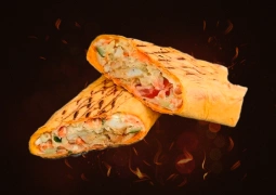 Сырная шаурма с курицей