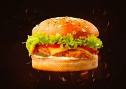 Сочный бургер из курицы