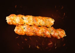 Люля-кебаб из курицы с сыром и грибами